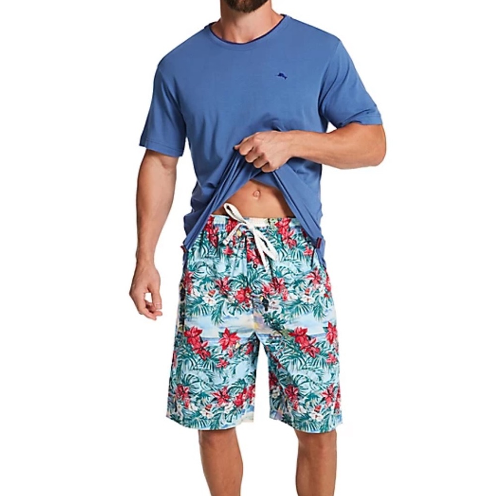Tommy Bahama Printed 100% Cotton Woven Jam.